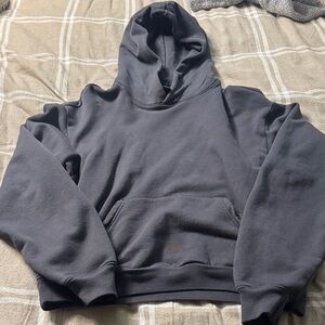 SKIMS Black Hooded Pullover Sweatshirt